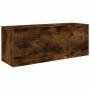 Mueble de pared baño madera ingeniería roble ahumado 80x25x30cm de , Tocadores de baño - Ref: Foro24-860080, Precio: 60,71 €