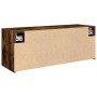 Mueble de pared baño madera ingeniería roble ahumado 80x25x30cm by , bathroom vanities - Ref: Foro24-860080, Price: 58,12 €, ...