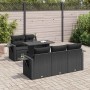 Set de sofás de jardín 6 piezas y cojines ratán sintético negro von , Gartensets - Ref: Foro24-3326406, Preis: 518,64 €, Raba...
