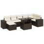 Set comedor de jardín 5 piezas y cojines ratán sintético marrón von , Gartensets - Ref: Foro24-3327953, Preis: 563,61 €, Raba...