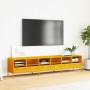 Mueble TV acero laminado en frío amarillo mostaza 202x39x43,5cm by , TV Furniture - Ref: Foro24-3307158, Price: 219,58 €, Dis...