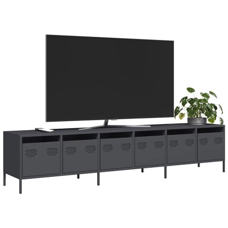 Mueble de TV acero laminado en frío antracita 202x39x43,5 cm von , TV-Möbel - Ref: Foro24-3307151, Preis: 212,44 €, Rabatt: %