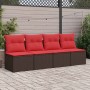 Set sofás jardín y cojines 2 pzas ratán sintético acacia marrón von , Gartensets - Ref: Foro24-3325250, Preis: 148,75 €, Raba...