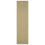 Alfombra de sisal natural verde 66x250 cm de , Alfombras - Ref: Foro24-136373, Precio: 71,95 €, Descuento: %