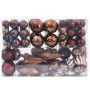 Bolas de Navidad 98 unidades marrón Ø3/4/6 cm by , Festive decorations - Ref: Foro24-4100014, Price: 19,24 €, Discount: %