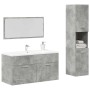 Set muebles de baño 2 piezas madera contrachapada gris hormigón von , Badezimmermöbel - Ref: Foro24-3324869, Preis: 130,72 €,...