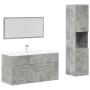 Set muebles de baño 2 piezas madera contrachapada gris hormigón von , Badezimmermöbel - Ref: Foro24-3324869, Preis: 130,72 €,...