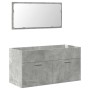 Set muebles de baño 2 piezas madera contrachapada gris hormigón von , Badezimmermöbel - Ref: Foro24-3324869, Preis: 130,72 €,...