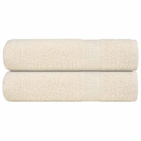 Toallas de Baño 2 uds crema 100x150 cm 360 g/m² 100% Algodón by , Towels - Ref: Foro24-137004, Price: 29,10 €, Discount: %