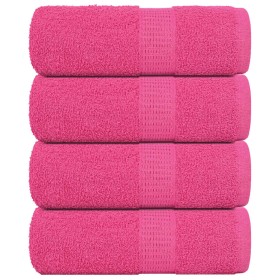 Toallas de Visita 4 piezas Rosa 30x50 cm 360 g/m² 100% Algodón by , Towels - Ref: Foro24-137044, Price: 14,62 €, Discount: %