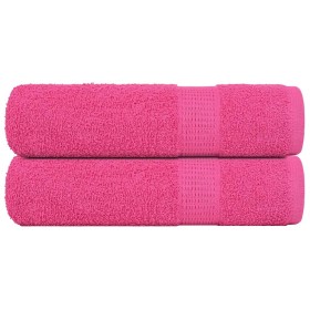 Toallas de Baño 2 uds rosa 100x150 cm 360 g/m² 100% Algodón by , Towels - Ref: Foro24-137052, Price: 30,53 €, Discount: %