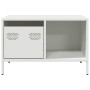Mesa de centro acero laminado en frío blanco 68,5x50x43,5 cm by , Coffee table - Ref: Foro24-851285, Price: 72,44 €, Discount: %