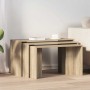 Mesas apilables 3 pzas madera contrachapada color roble Sonoma von , Seitentische - Ref: Foro24-858535, Preis: 58,98 €, Rabat...