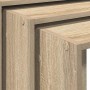 Mesas apilables 3 pzas madera contrachapada color roble Sonoma von , Seitentische - Ref: Foro24-858535, Preis: 58,98 €, Rabat...