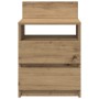 Mesillas de noche 2 uds con 2 cajones roble artesano 40x33x60cm de , Mesitas de noche - Ref: Foro24-858577, Precio: 93,47 €, ...