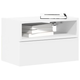 Mesita de noche de pared blanco 45x26x28,5 cm by , Nightstands - Ref: Foro24-858596, Price: 43,03 €, Discount: %