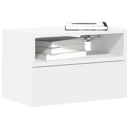 Mesita de noche de pared blanco 45x26x28,5 cm de , Mesitas de noche - Ref: Foro24-858596, Precio: 43,14 €, Descuento: %