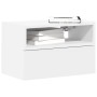 Mesita de noche de pared blanco 45x26x28,5 cm de , Mesitas de noche - Ref: Foro24-858596, Precio: 43,14 €, Descuento: %