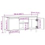 Mueble de TV madera ingeniería madera envejecida 102x35x50 cm von , TV-Möbel - Ref: Foro24-856428, Preis: 72,53 €, Rabatt: %