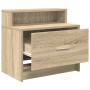 Mesillas de noche con cajón 2 uds roble Sonoma 51x31x47 cm by , Nightstands - Ref: Foro24-858673, Price: 64,49 €, Discount: %