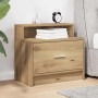 Mesilla de noche con cajón roble artesanal 51x31x47 cm von , Nachttische - Ref: Foro24-858684, Preis: 44,06 €, Rabatt: %