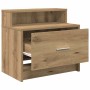 Mesilla de noche con cajón roble artesanal 51x31x47 cm von , Nachttische - Ref: Foro24-858684, Preis: 44,06 €, Rabatt: %
