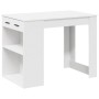 Escritorio con cajón y estante madera contrachapada blanco von , Küchen- und Esstische - Ref: Foro24-858686, Preis: 95,03 €, ...