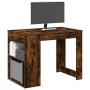 Escritorio con cajón estante madera contrachapada roble ahumado von , Küchen- und Esstische - Ref: Foro24-858690, Preis: 101,...