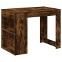 Escritorio con cajón estante madera contrachapada roble ahumado von , Küchen- und Esstische - Ref: Foro24-858690, Preis: 101,...