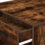Escritorio con cajón estante madera contrachapada roble ahumado von , Küchen- und Esstische - Ref: Foro24-858690, Preis: 101,...