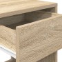 Mesilla de noche con cajón roble sonoma 35x34x66,5 cm de , Mesitas de noche - Ref: Foro24-858717, Precio: 44,15 €, Descuento: %