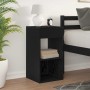 Mesilla de noche con cajón roble negro 35x34x66,5 cm von , Nachttische - Ref: Foro24-858715, Preis: 45,08 €, Rabatt: %