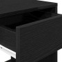 Mesilla de noche con cajón roble negro 35x34x66,5 cm von , Nachttische - Ref: Foro24-858715, Preis: 45,08 €, Rabatt: %