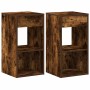 Mesillas de noche con cajón 2 uds roble ahumado 35x34x66,5 cm von , Nachttische - Ref: Foro24-858722, Preis: 73,82 €, Rabatt: %