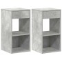 Mesillas de noche con cajón 2 uds gris hormigón 35x34x66,5 cm von , Nachttische - Ref: Foro24-858720, Preis: 72,44 €, Rabatt: %