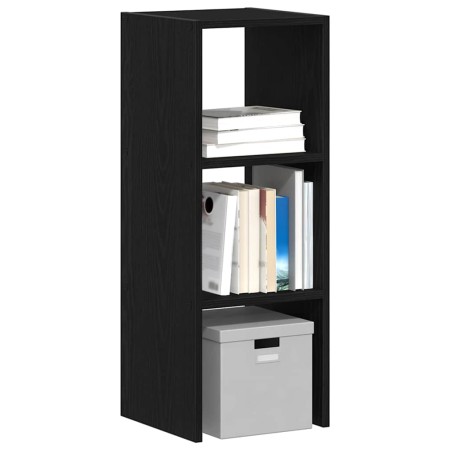 Librería apilable madera contrachapada roble negro 30x30x80 cm by , Lockers and storage cabinets - Ref: Foro24-858805, Price:...