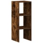 Librería apilable madera contrachapada roble ahumado 30x30x80cm de , Taquillas y armarios de almacenamiento - Ref: Foro24-858...