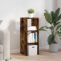 Librería apilable madera contrachapada roble ahumado 30x30x80cm de , Taquillas y armarios de almacenamiento - Ref: Foro24-858...