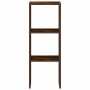 Librería apilable madera contrachapada roble ahumado 30x30x80cm de , Taquillas y armarios de almacenamiento - Ref: Foro24-858...