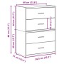 Armarios con 2 cajones 2 uds roble sonoma 60x31x40 cm | Foro24.es | Tu tienda online para hogar, jardín y más Foro24.es