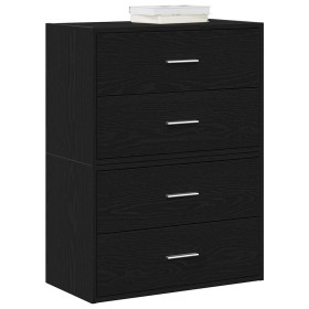 Armarios con 2 cajones 2 uds roble negro 60x31x40 cm by , Drawers - Ref: Foro24-858824, Price: 97,11 €, Discount: %