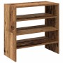Zapateros 2 uds apilables madera vieja 60x30x30,5 cm by , Shoe racks and shoe organizers - Ref: Foro24-858872, Price: 44,81 €...