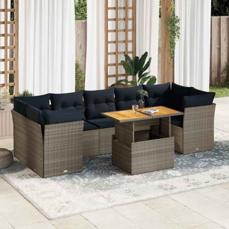 Set de muebles de jardín 6 pzas y cojines ratán sintético gris von , Gartensets - Ref: Foro24-3326903, Preis: 643,45 €, Rabat...