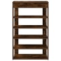Mueble zapatero madera de ingeniería roble ahumado 60x30x98 cm by , Shoe racks and shoe organizers - Ref: Foro24-859927, Pric...