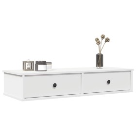 Estante de pared con cajones de madera contrachapada blanco by , Shelves and shelves - Ref: Foro24-859959, Price: 74,23 €, Di...