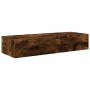 Estantería de pared cajones madera contrachapada roble ahumado by , Shelves and shelves - Ref: Foro24-859990, Price: 75,30 €,...