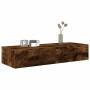 Estantería de pared cajones madera contrachapada roble ahumado by , Shelves and shelves - Ref: Foro24-859990, Price: 75,30 €,...