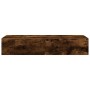 Estantería de pared cajones madera contrachapada roble ahumado de , Estantes y estanterías - Ref: Foro24-859990, Precio: 75,20 €