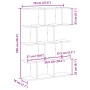Estante cubo de pared 12 compartimentos madera ingeniería negro de , Estantes y estanterías - Ref: Foro24-860014, Precio: 50,...