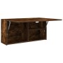 Mueble de pared baño madera ingeniería roble ahumado 80x25x40cm by , bathroom vanities - Ref: Foro24-860089, Price: 56,91 €, ...